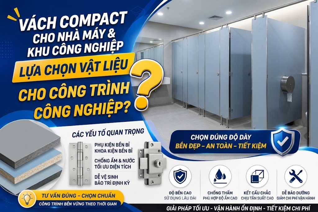 Giải Pháp Vách Compact Cho Nhà Máy Và Khu Công Nghiệp
