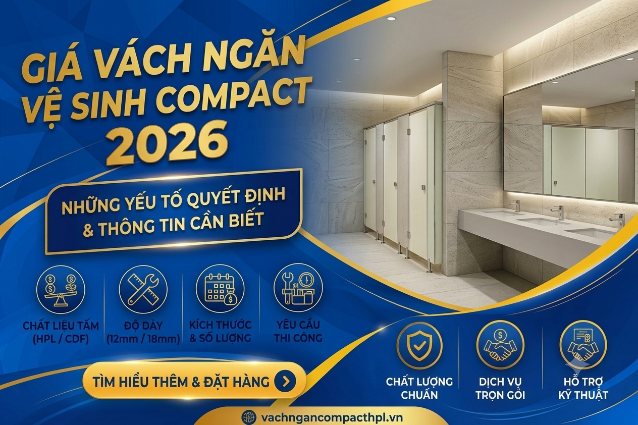 Giá Vách Ngăn Vệ Sinh Compact 2026: Những Yếu Tố Quyết Định Bạn Cần Biết Trước Khi Đặt Hàng